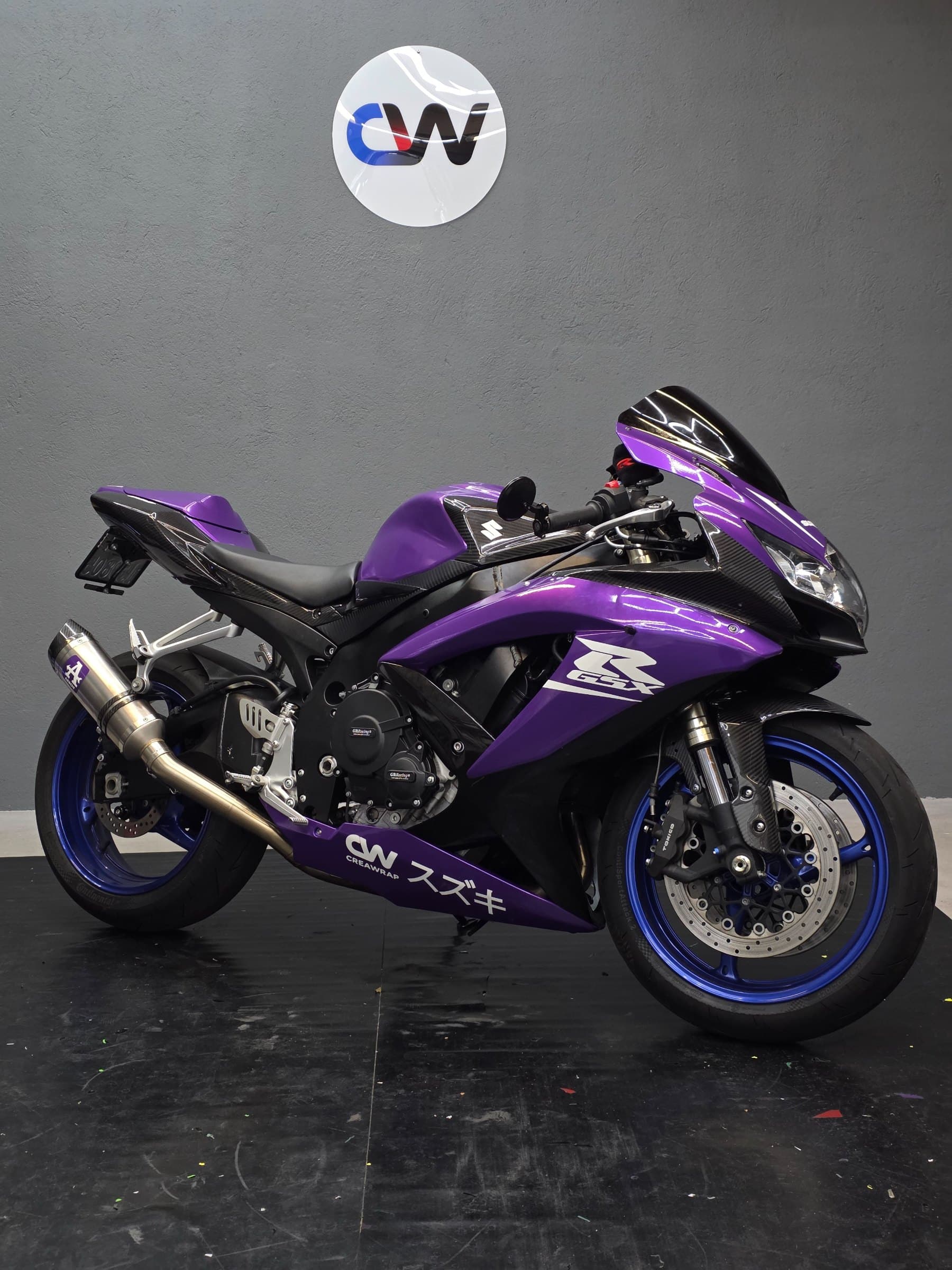 Gsxr 600 - purple, covering moto par CreaWrap à Genève